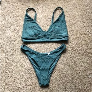 Aerie jacquard bikini set